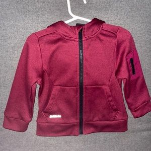 2T Maroon Zip-Up Hoodie
